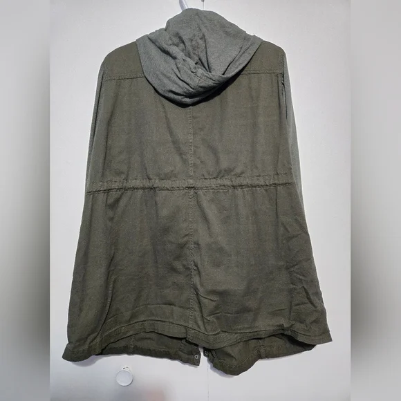 Torrid Olive and Gray Utility Jacket - Picture 7 of 7